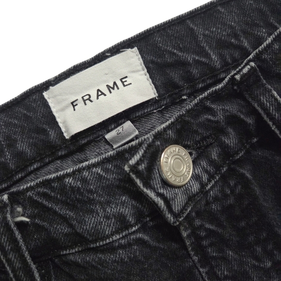 FRAME Le High N Tight Straight Leg Jeans Inkwell Denim 27 - Picture 13 of 14